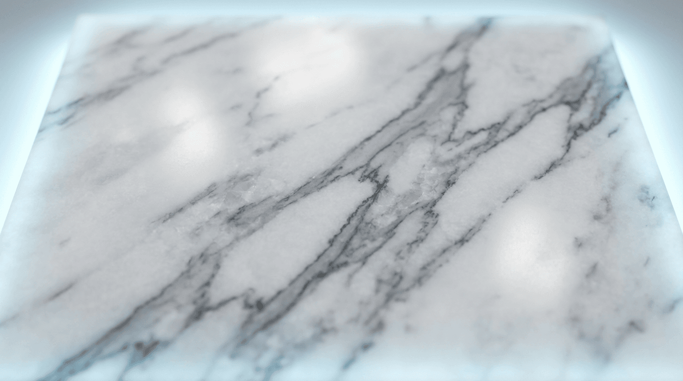 Polished marble floor with mirror-like reflection showing expert craftsmanship